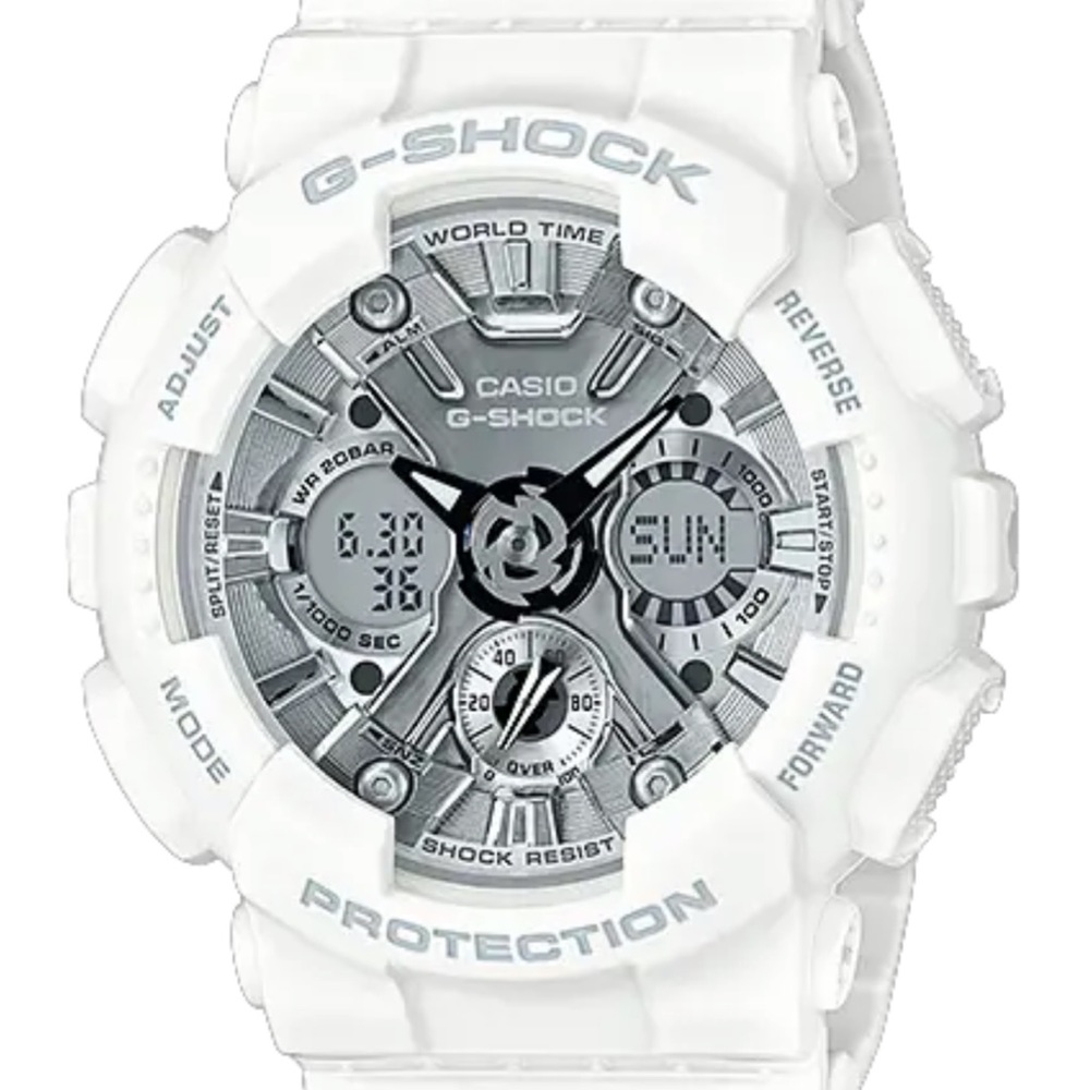 G-shock White/Silver * Like New* Worn few times*